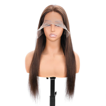 【Monae】TK09 : Beaudiva #4 Chestnut Brown 13X4 Lace Frontal Wig Bone Straight Human Hair